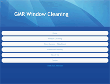 Tablet Screenshot of gmrwindowcleaning.com